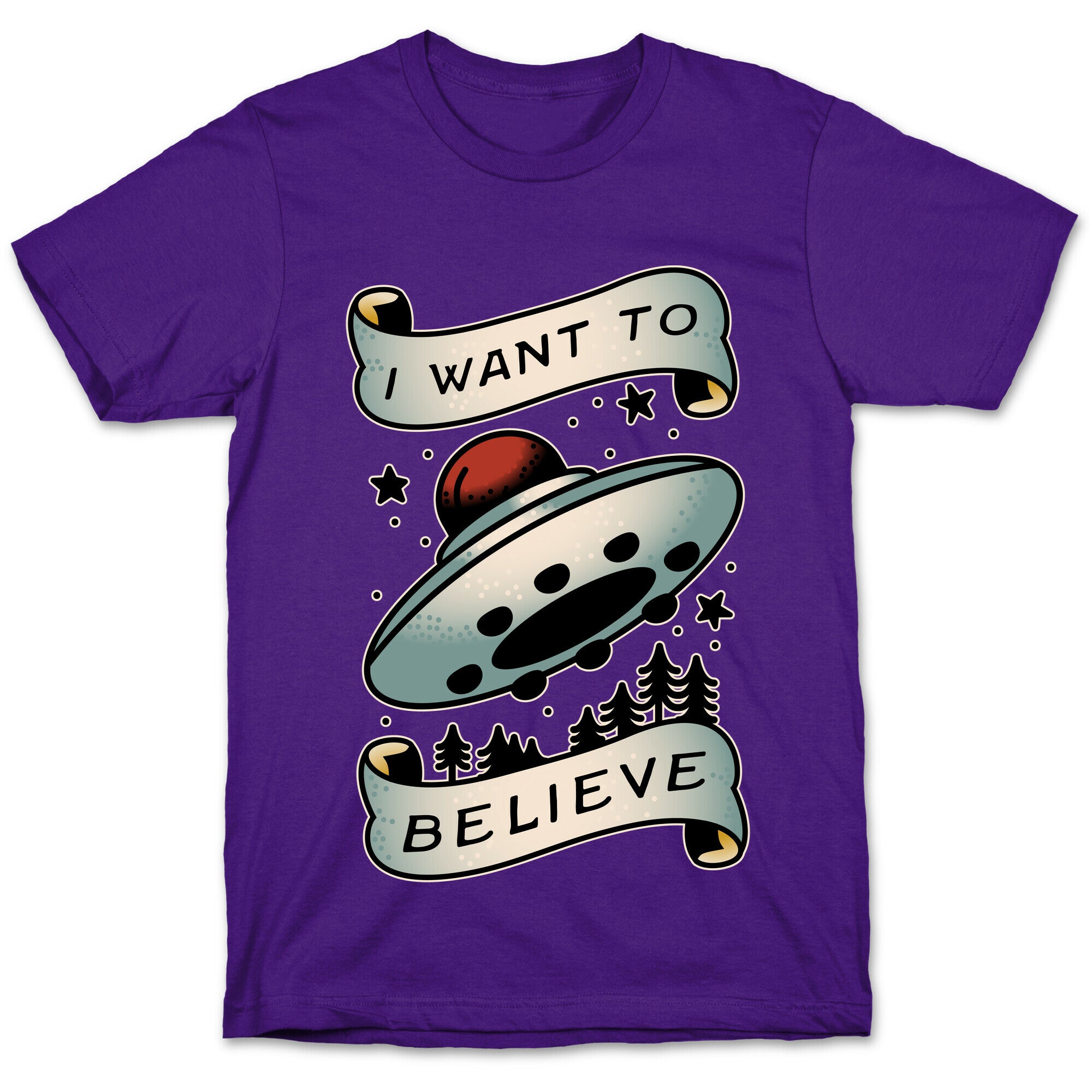 I Want to Believe (Old School Tattoo) T-Shirt
