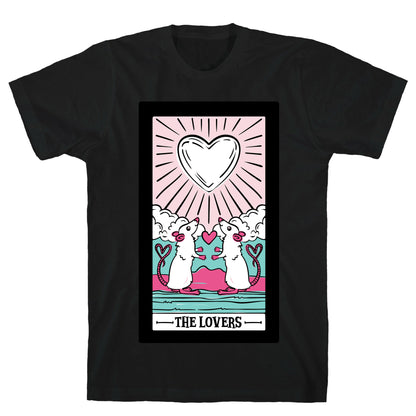 The Rat Lovers Tarot White Print T-Shirt