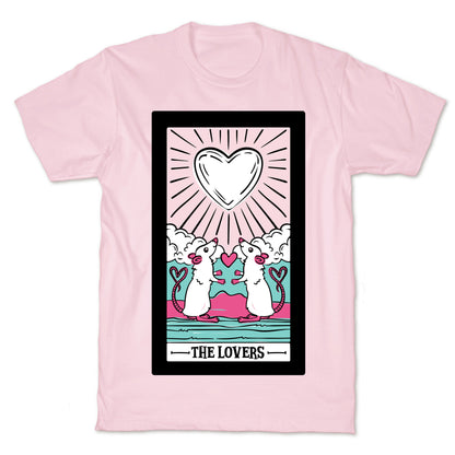 The Rat Lovers Tarot White Print T-Shirt