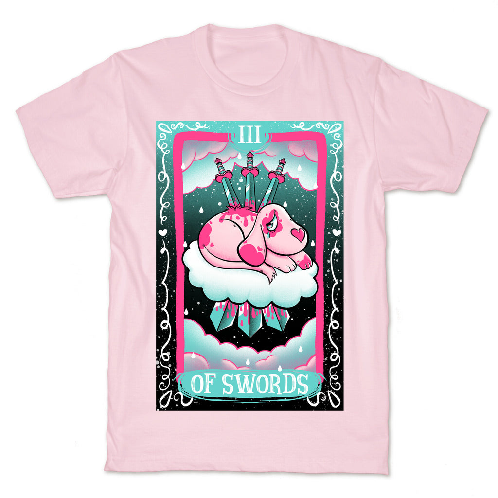 Creepy Cute Tarots: Three Of Swords T-Shirt