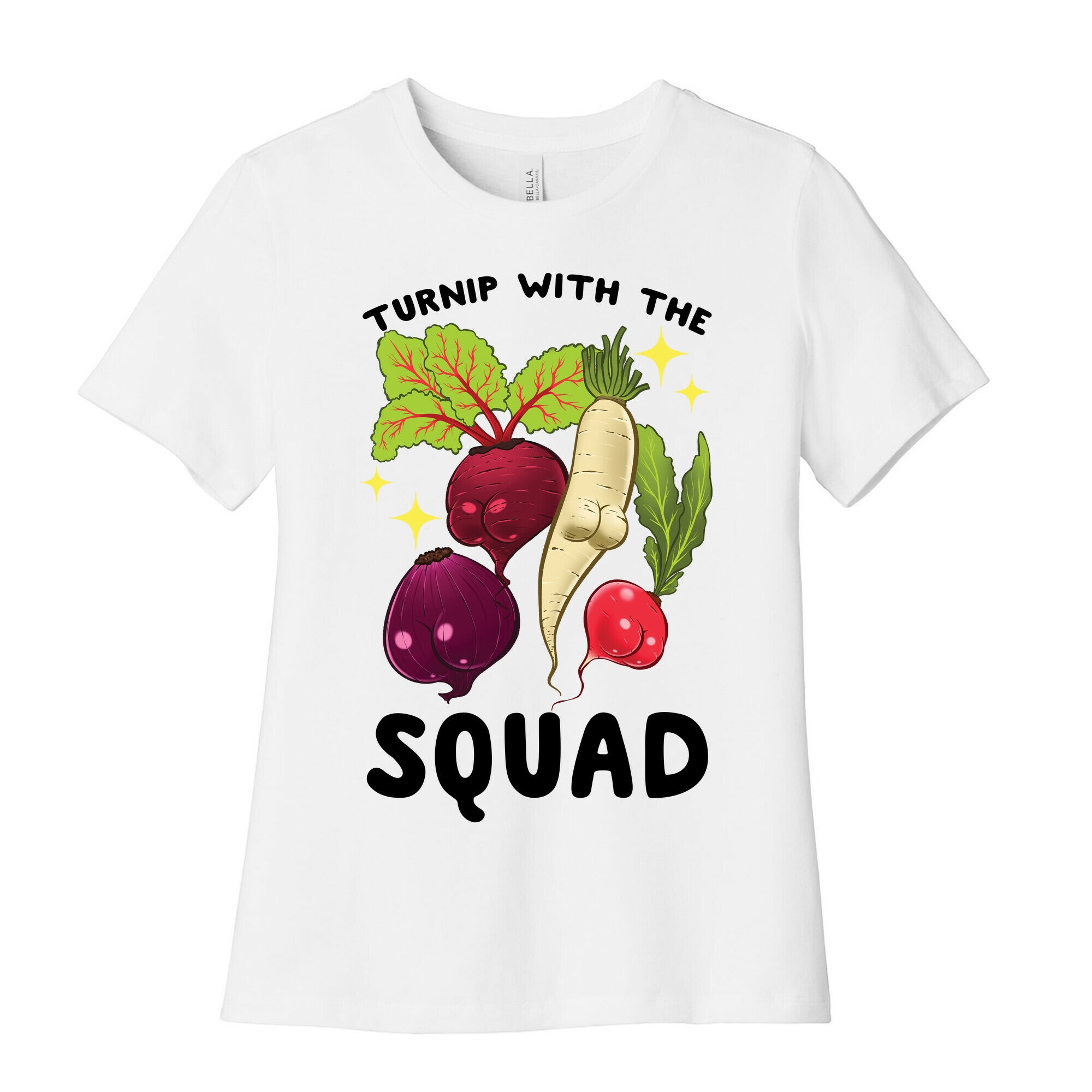 Turnip With The Squad Women's Cotton Tee