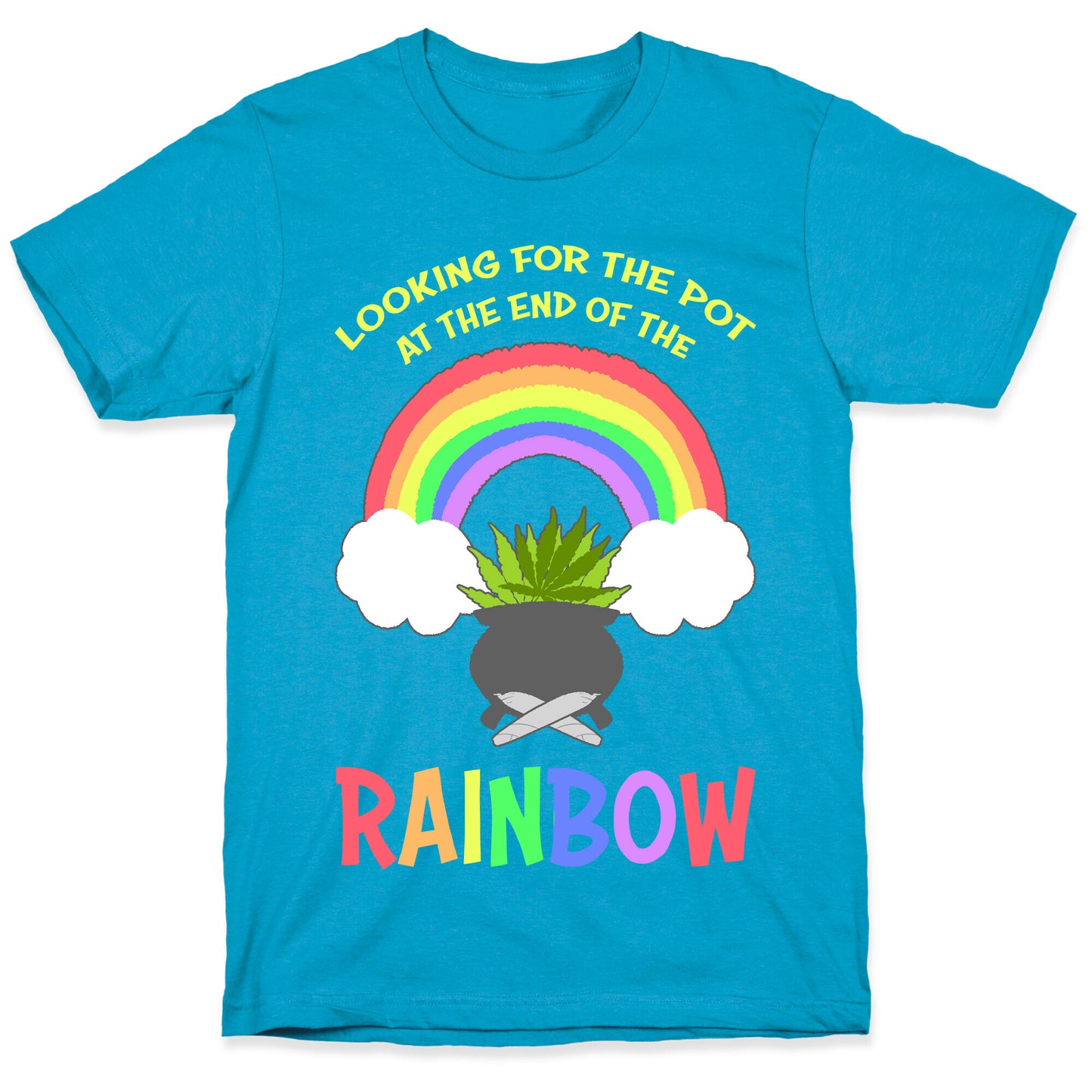 Looking For Pot At The End Of The Rainbow Unisex Triblend Tee