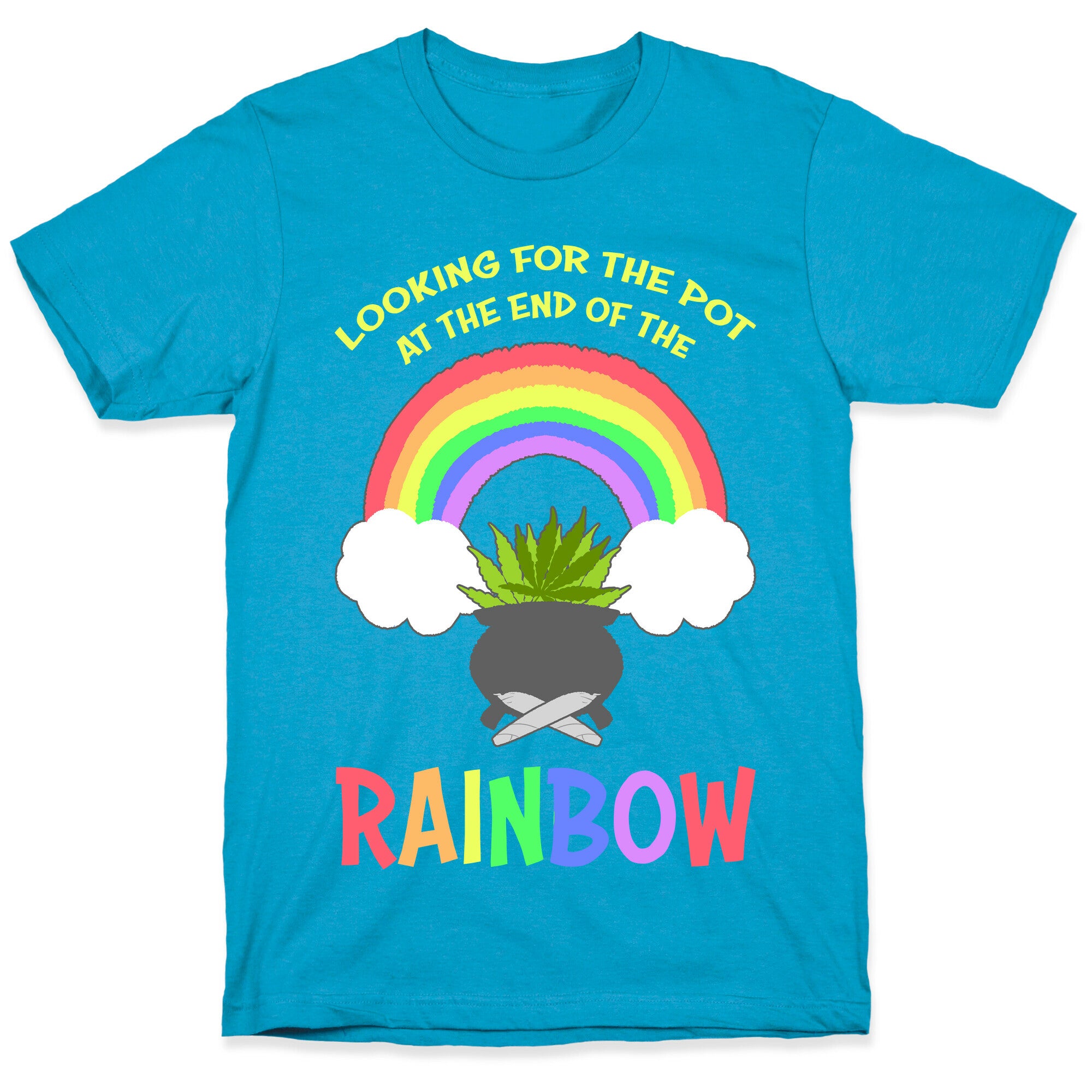 Looking For Pot At The End Of The Rainbow Unisex Triblend Tee