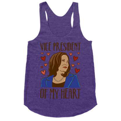 Vice President of My Heart  Racerback Tank