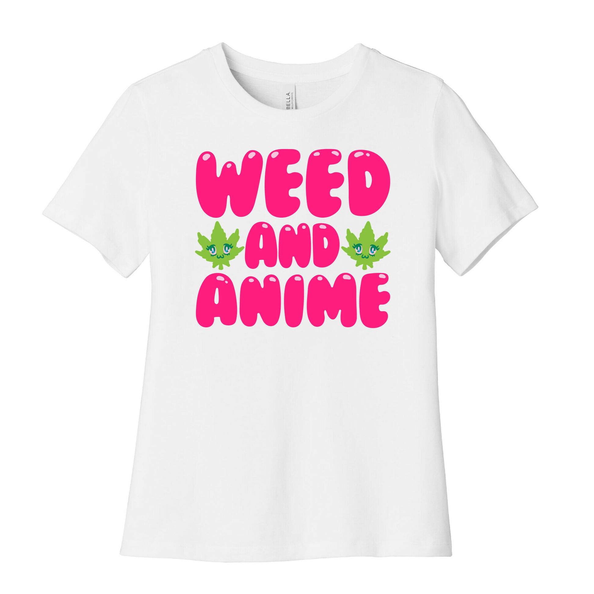 Weed And Anime  Women's Cotton Tee
