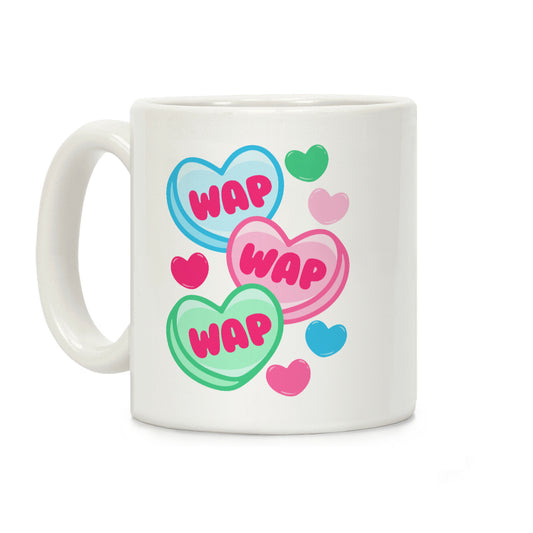 WAP WAP WAP Candy Hearts Parody Coffee Mug