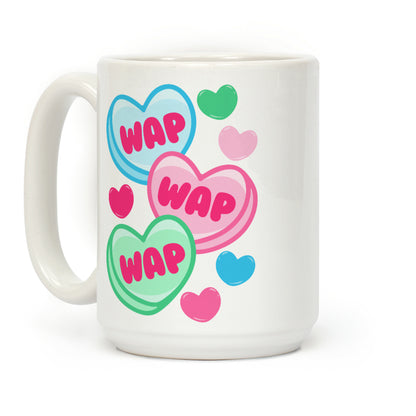 WAP WAP WAP Candy Hearts Parody Coffee Mug