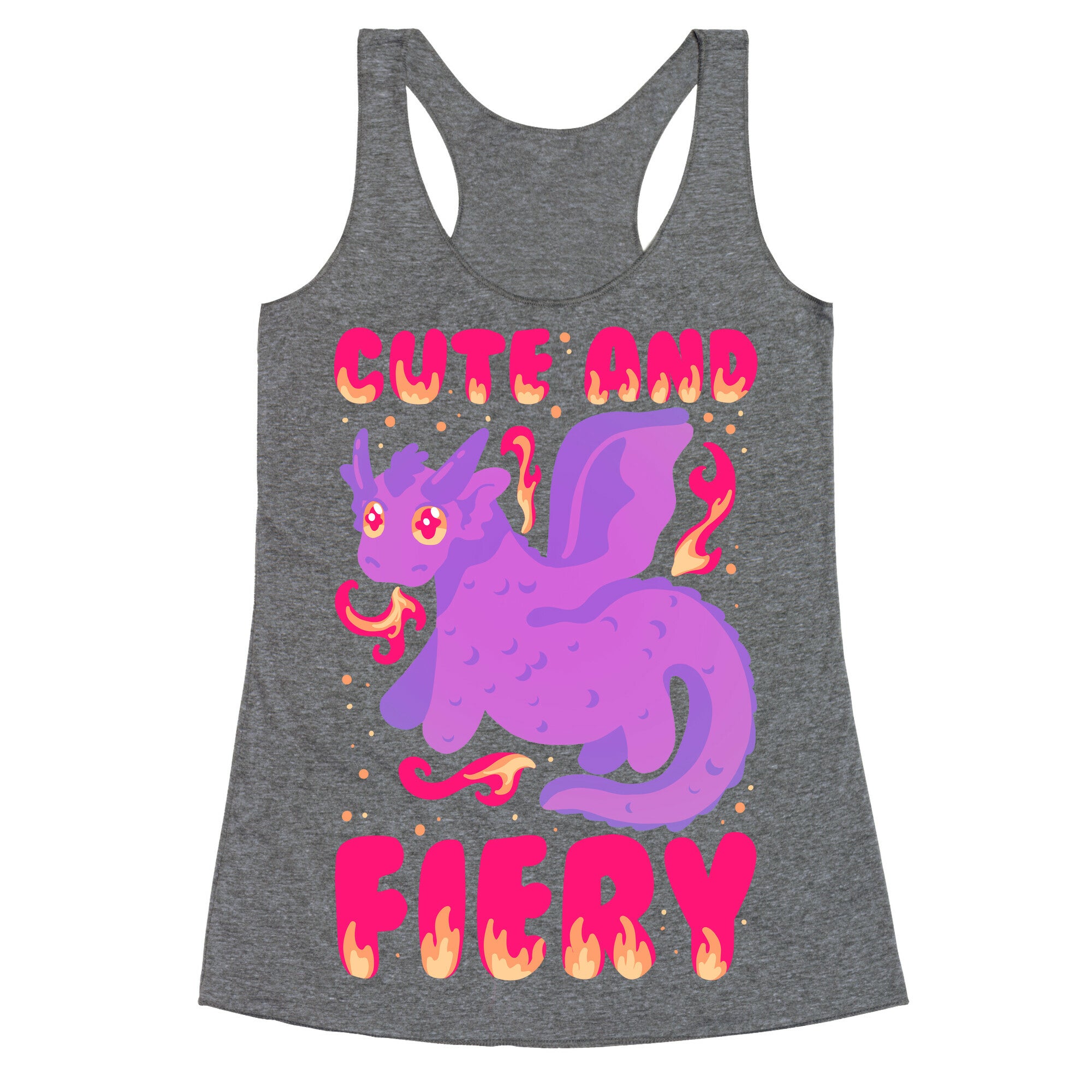 Cute and Fiery Dragon Racerback Tank