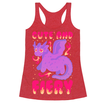 Cute and Fiery Dragon Racerback Tank