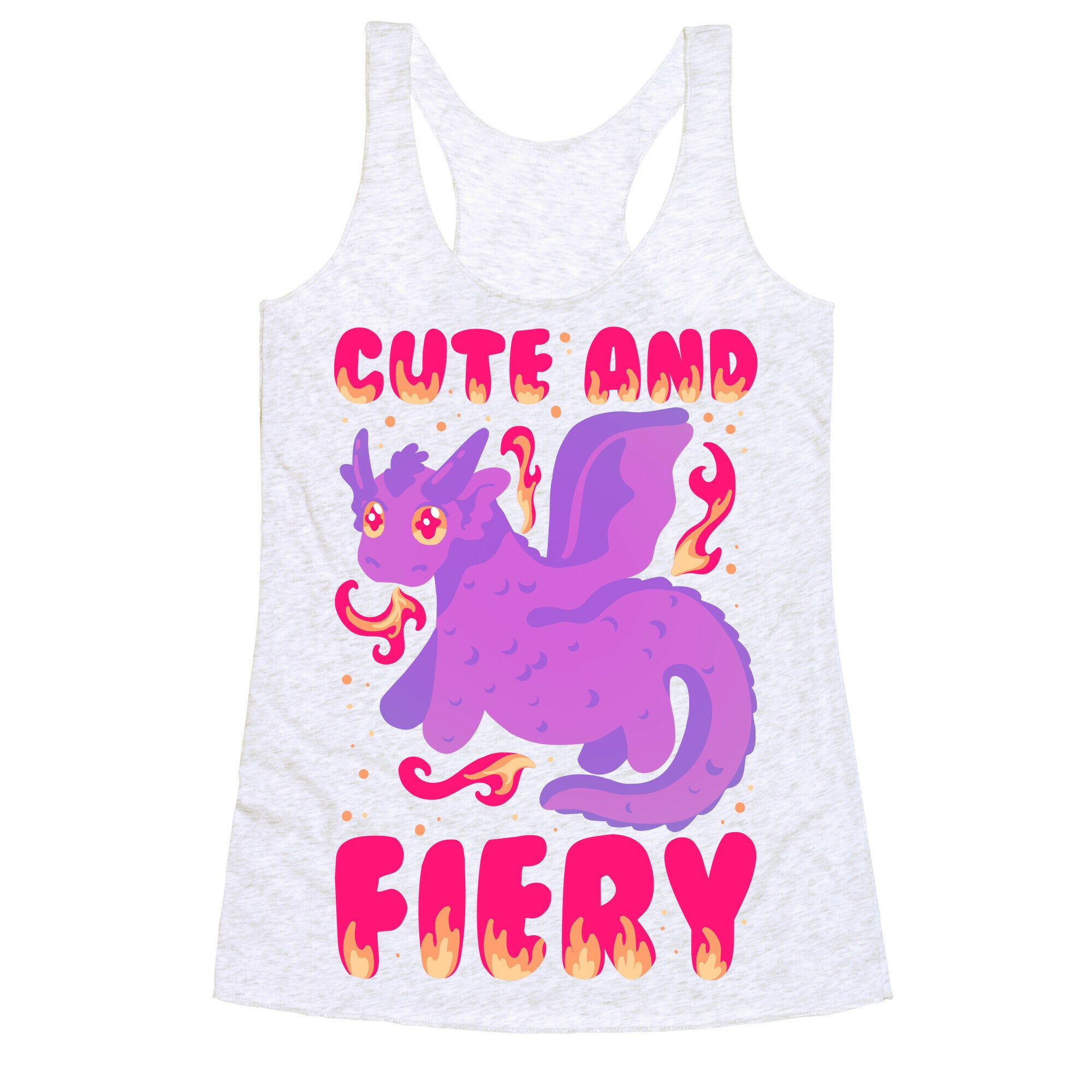 Cute and Fiery Dragon Racerback Tank