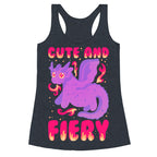 Cute and Fiery Dragon Racerback Tank