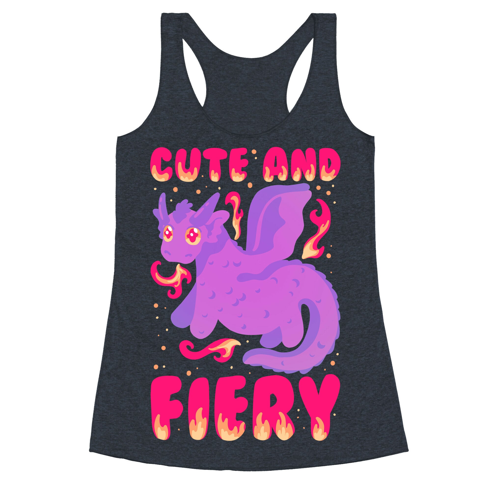 Cute and Fiery Dragon Racerback Tank