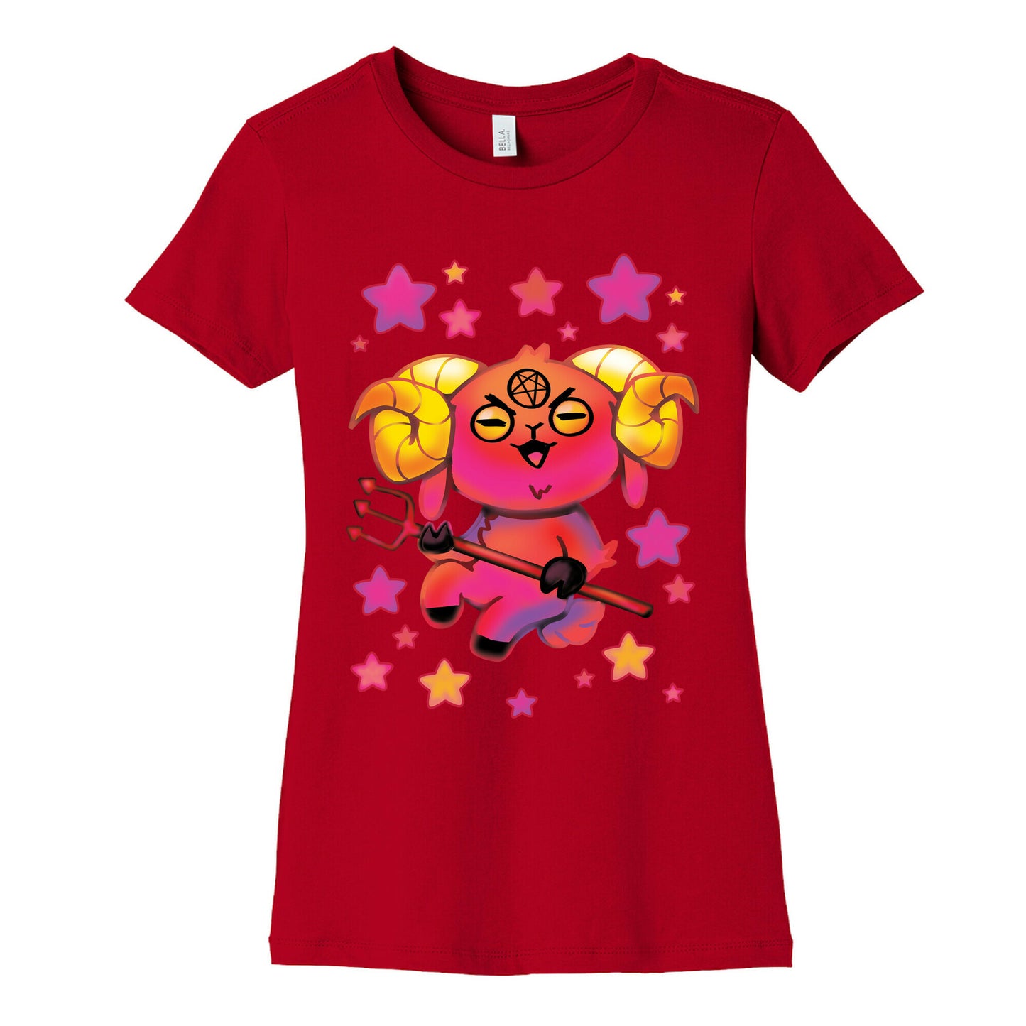 Kawaii Demon Goat Women's Cotton Tee