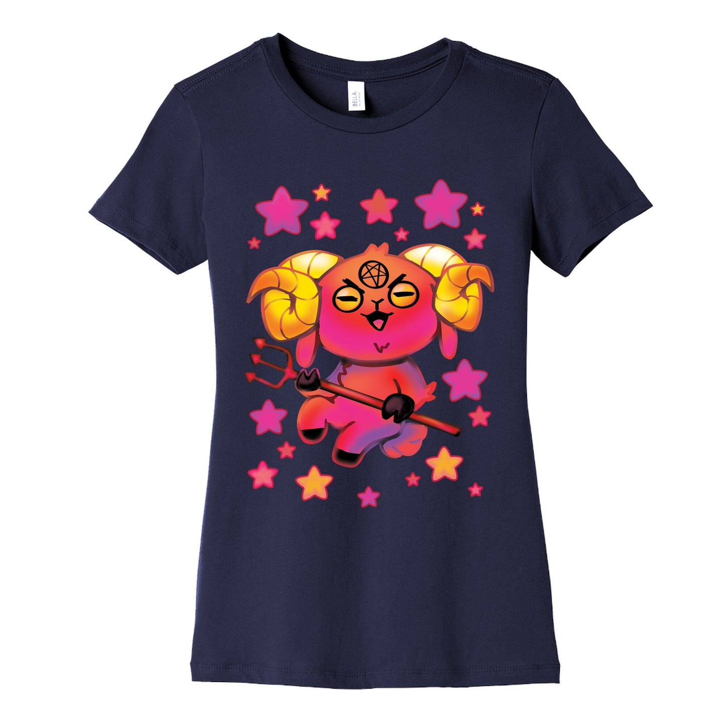 Kawaii Demon Goat Women's Cotton Tee