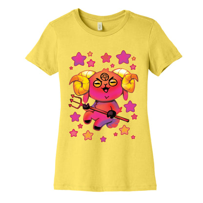 Kawaii Demon Goat Women's Cotton Tee