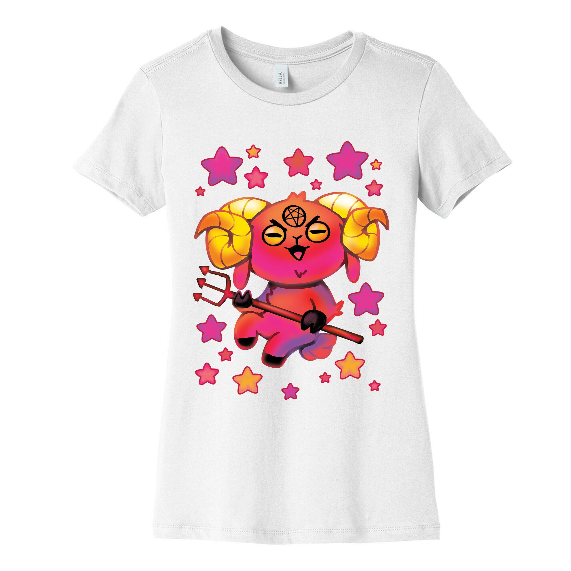 Kawaii Demon Goat Women's Cotton Tee