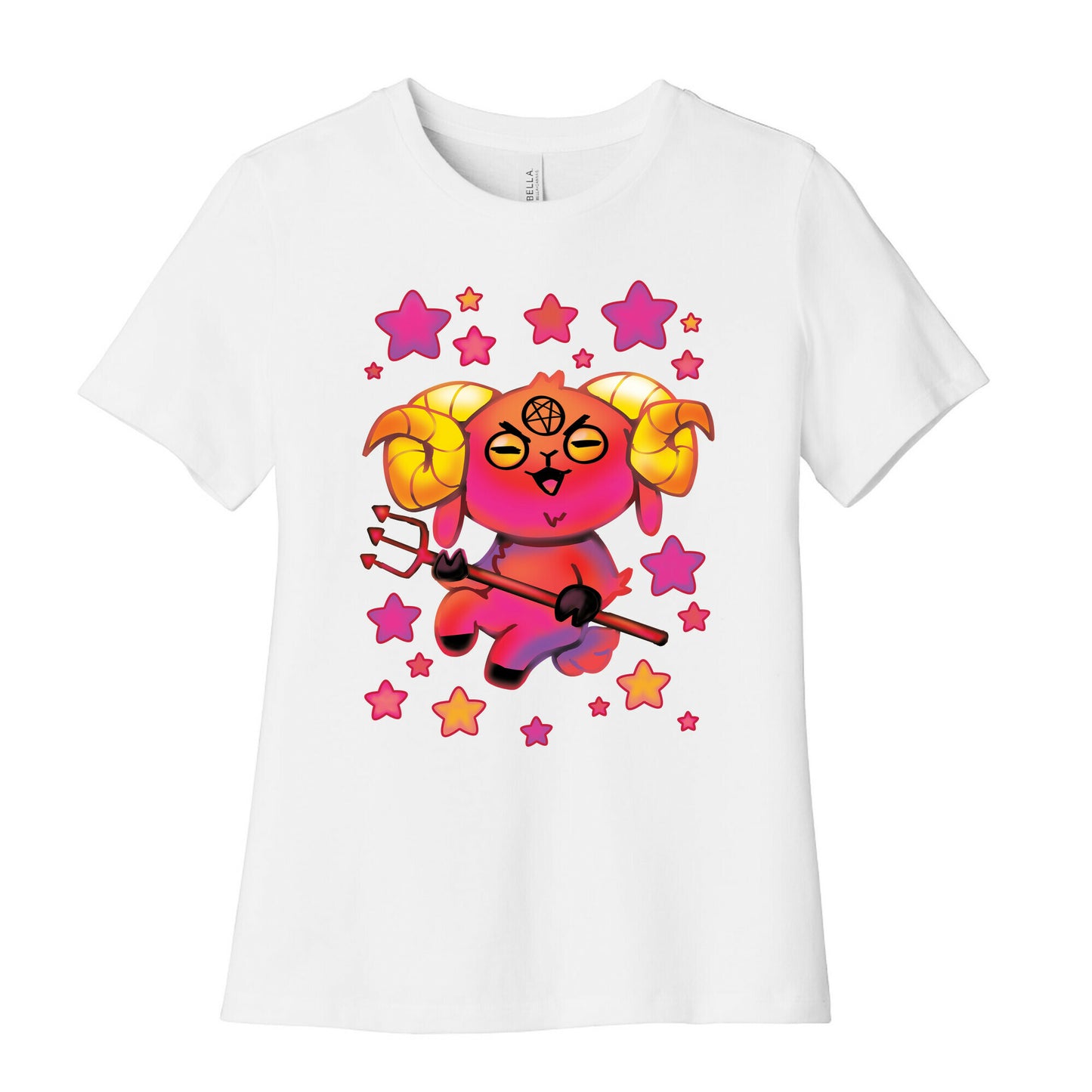 Kawaii Demon Goat Women's Cotton Tee