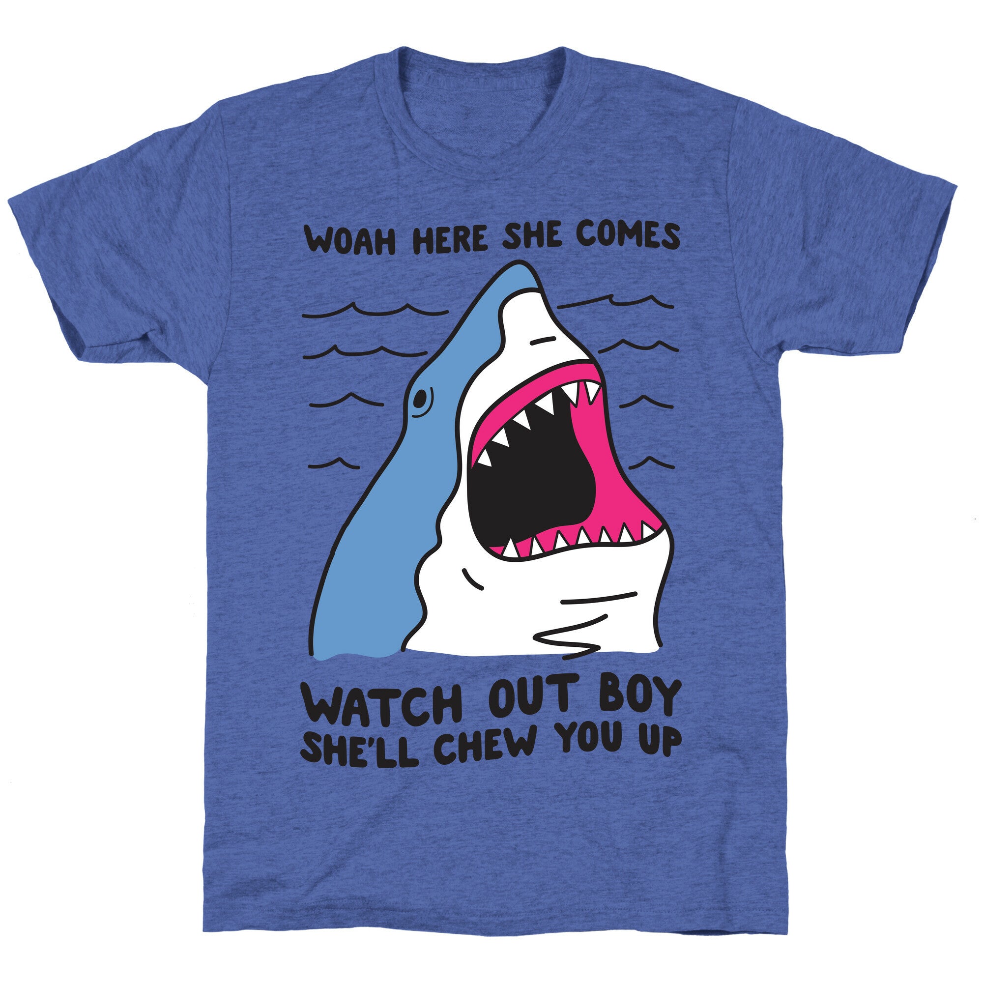 Maneater Shark Unisex Triblend Tee