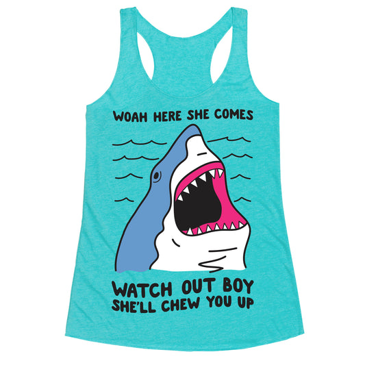 Maneater Shark Racerback Tank