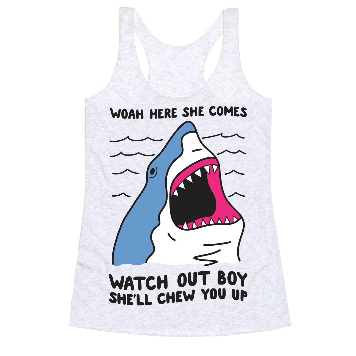 Maneater Shark Racerback Tank