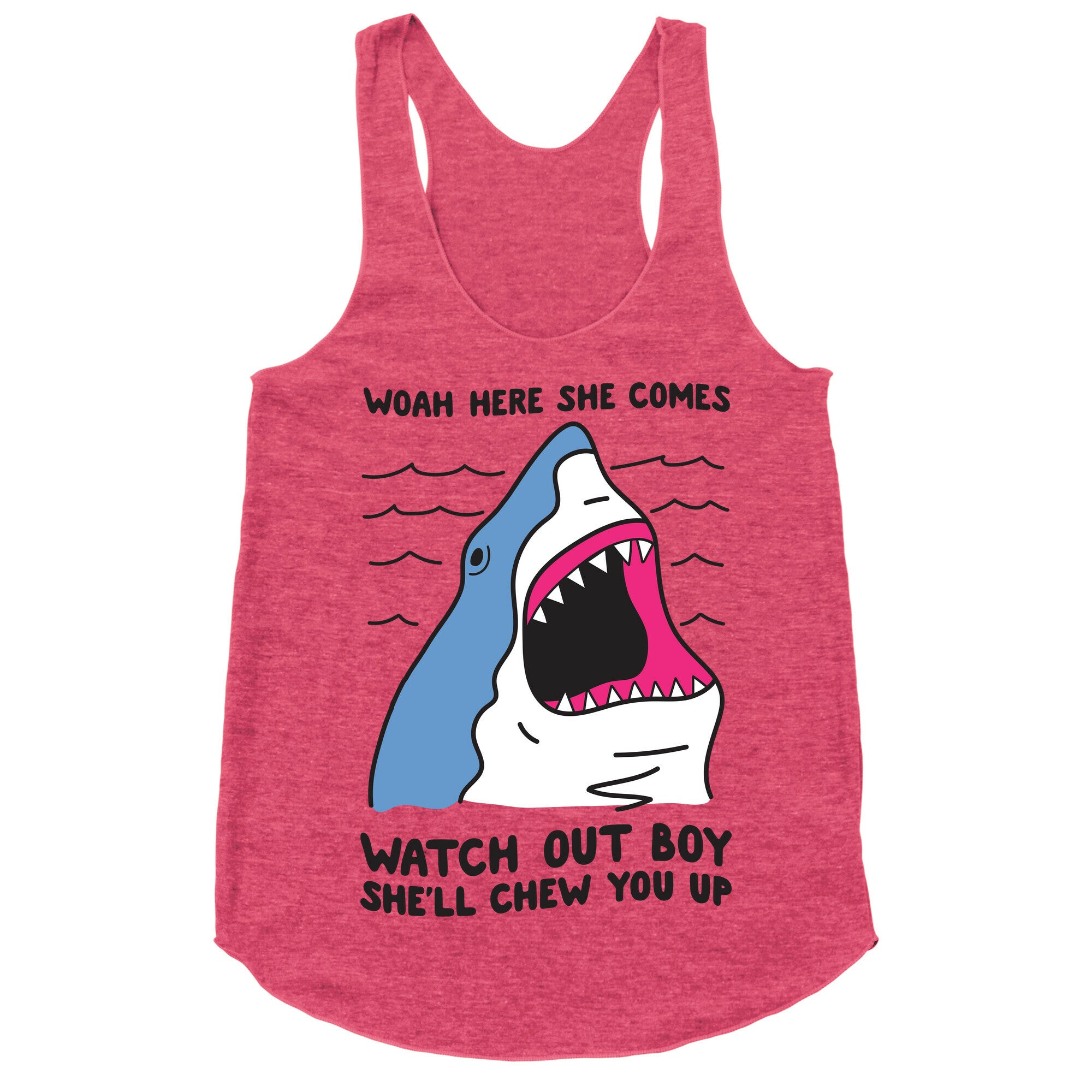 Maneater Shark Racerback Tank