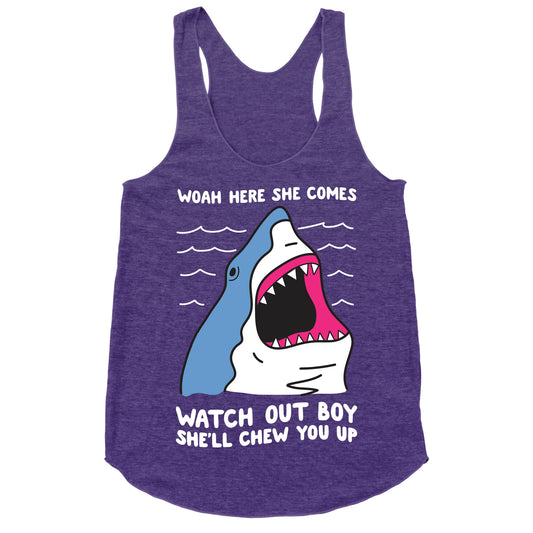 Maneater Shark Racerback Tank