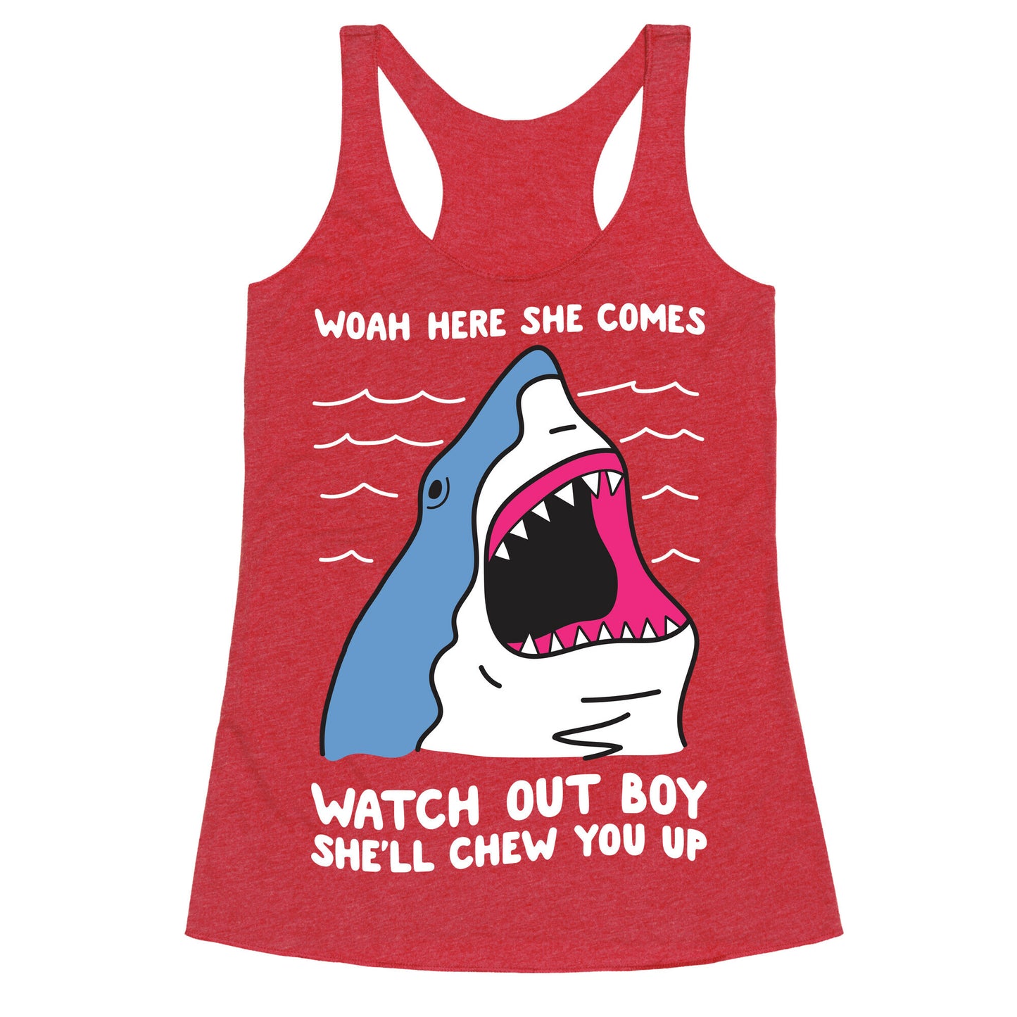 Maneater Shark Racerback Tank