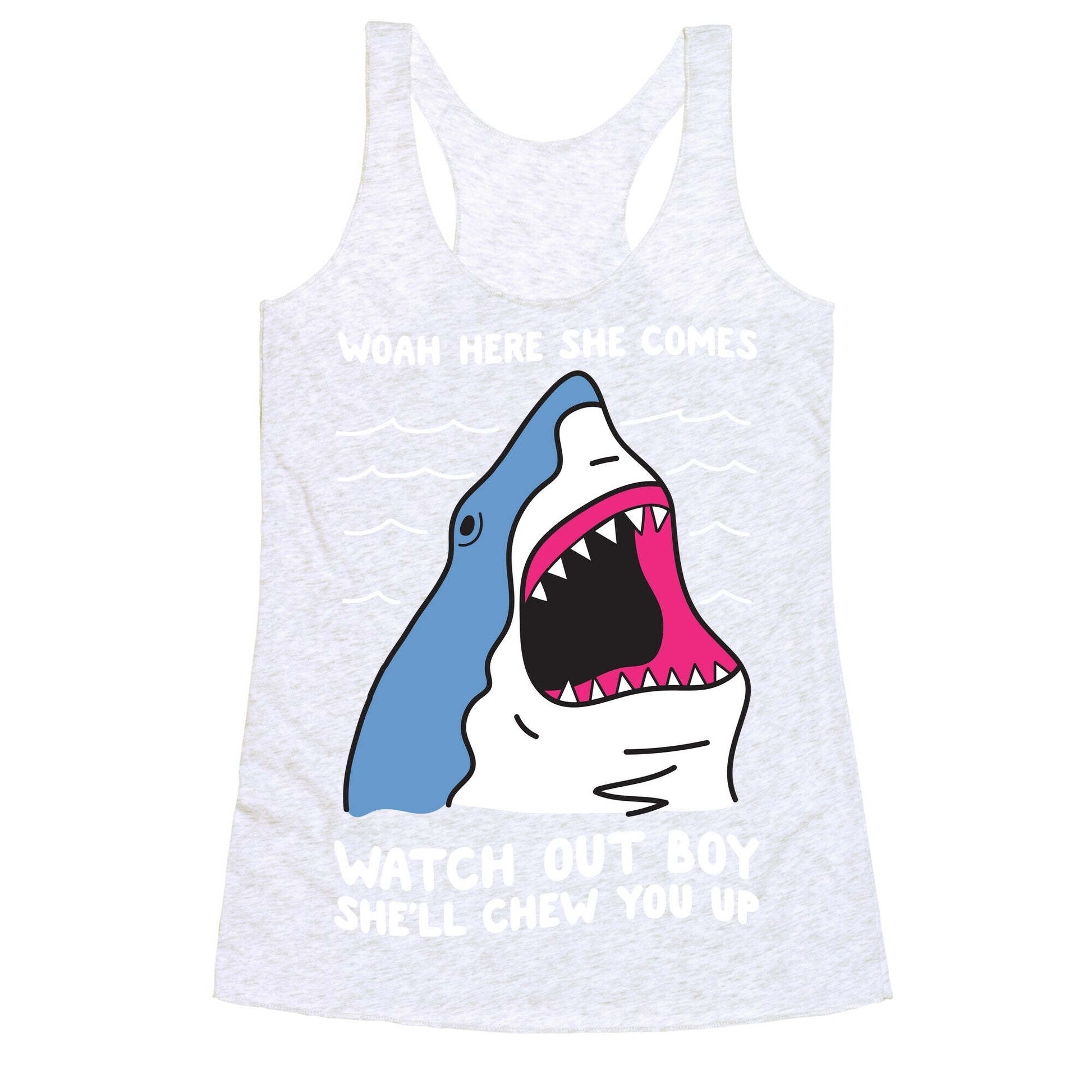 Maneater Shark Racerback Tank