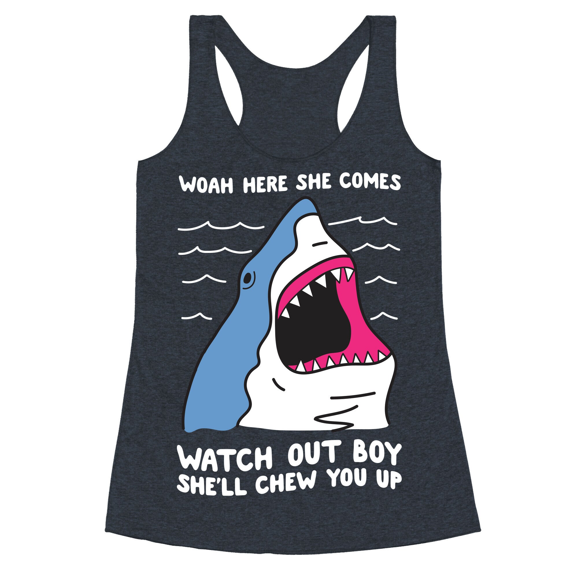 Maneater Shark Racerback Tank