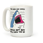 Maneater Shark Coffee Mug
