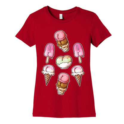 Ice Cream Butts Women's Cotton Tee