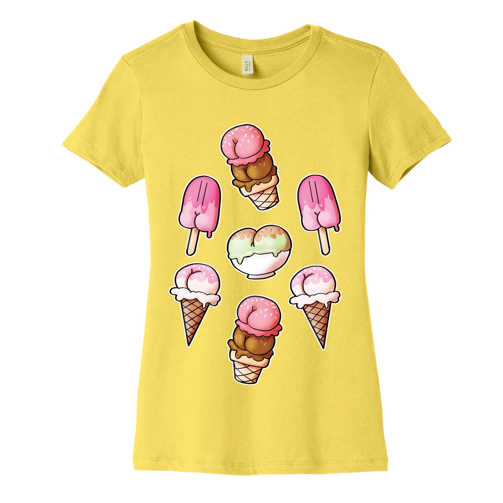 Ice Cream Butts Women's Cotton Tee