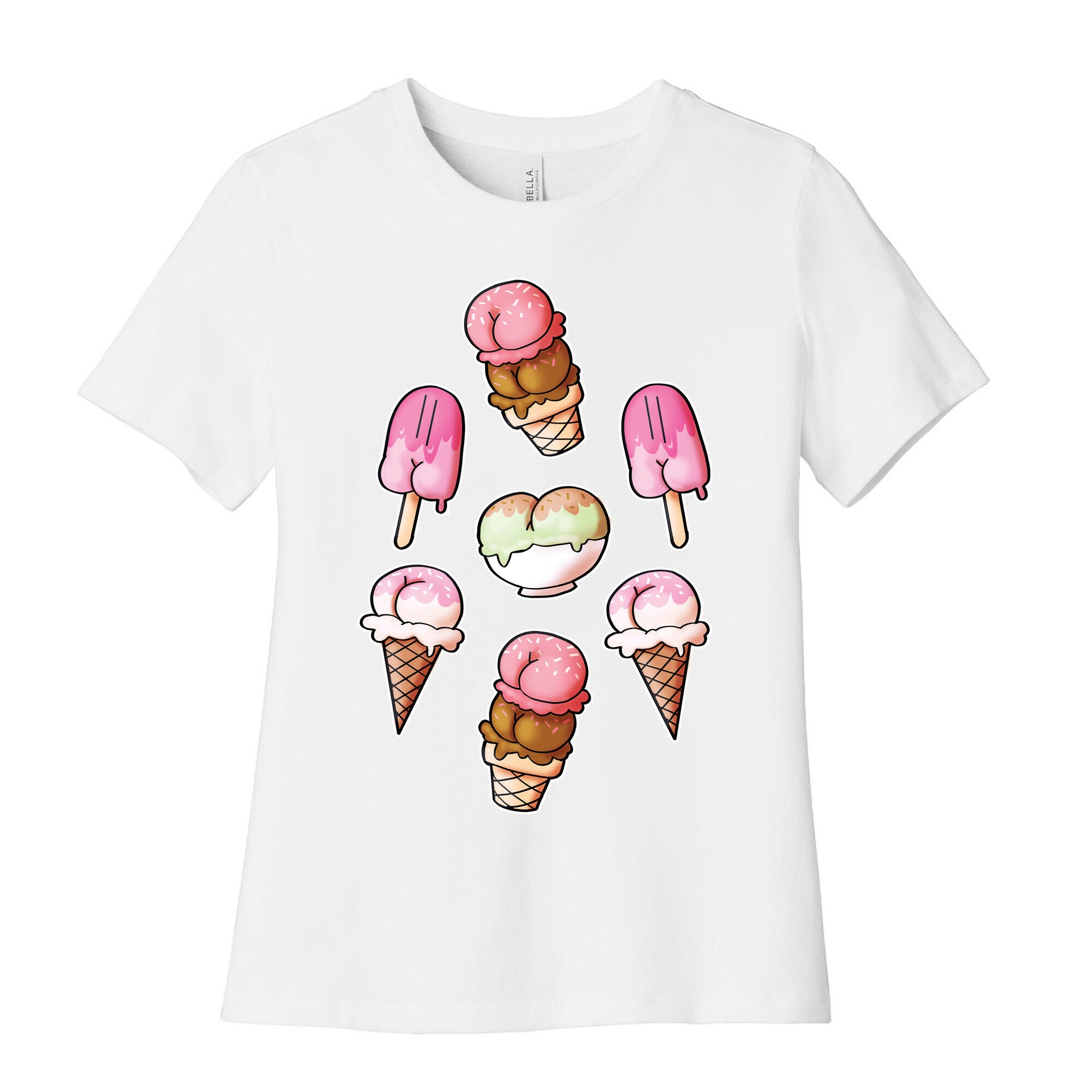 Ice Cream Butts Women's Cotton Tee