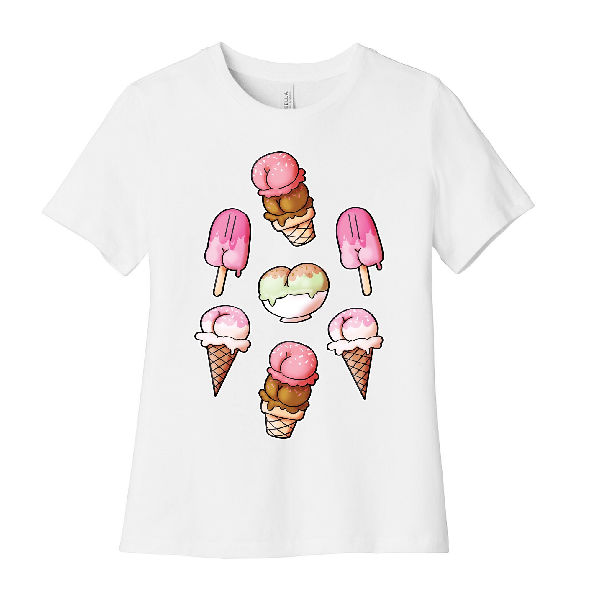 Ice Cream Butts Women's Cotton Tee