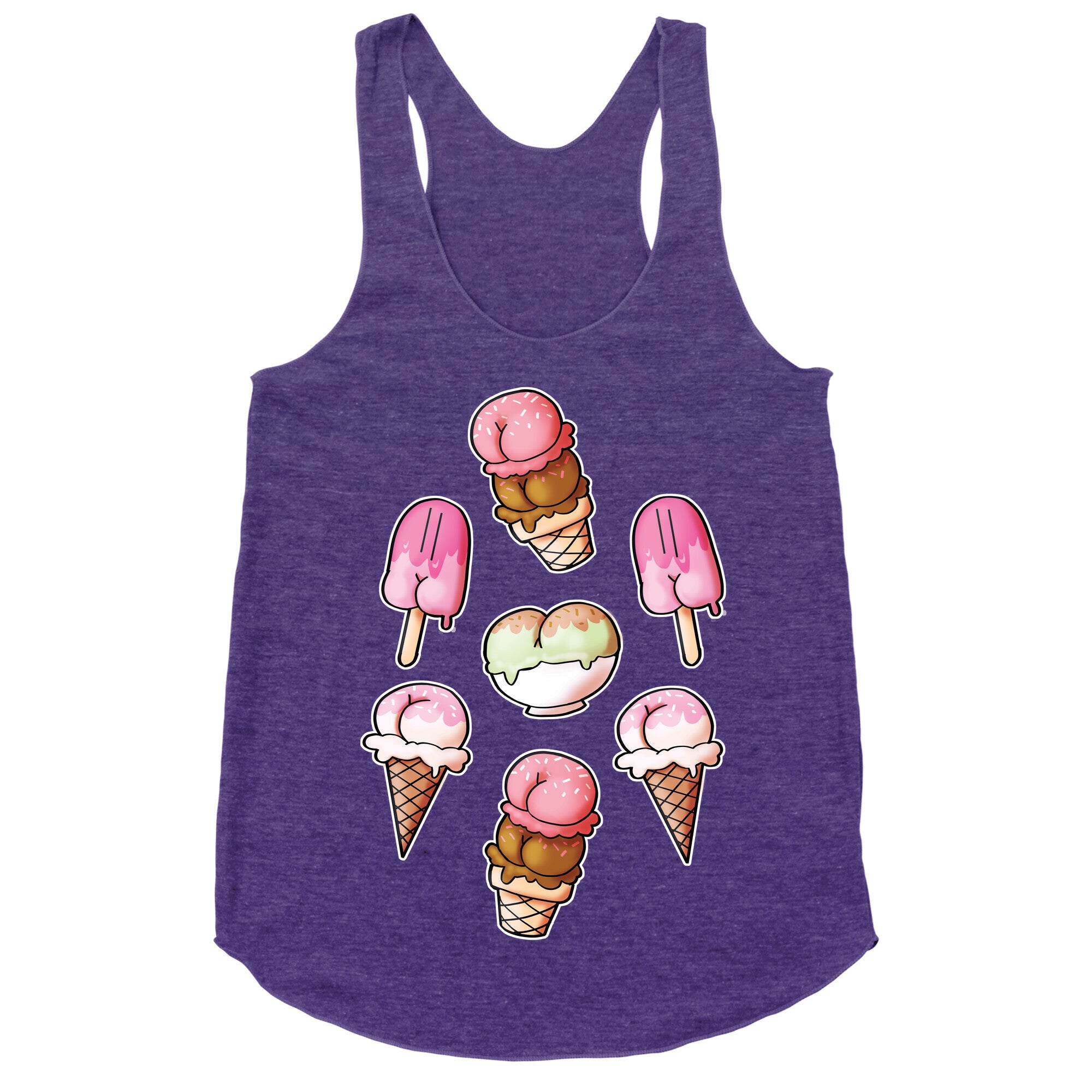 Ice Cream Butts Racerback Tank