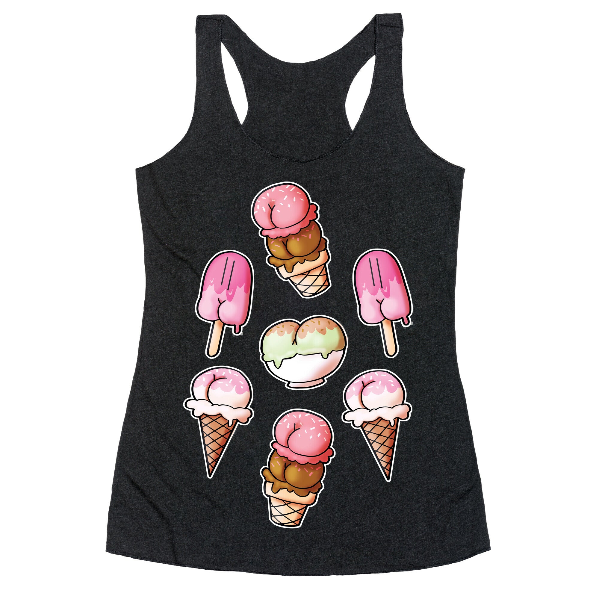 Ice Cream Butts Racerback Tank