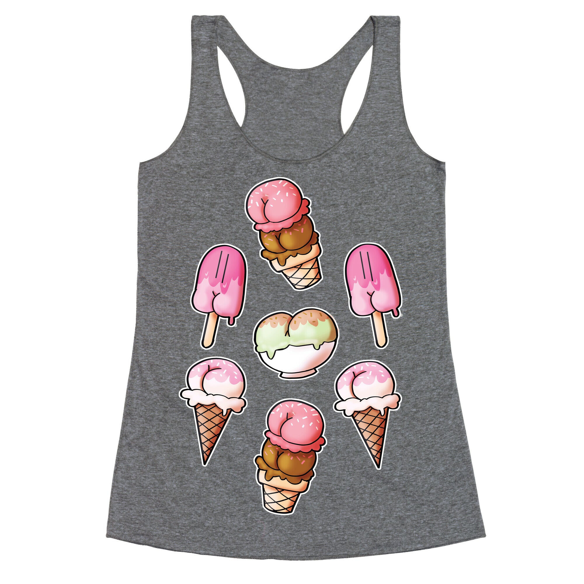 Ice Cream Butts Racerback Tank