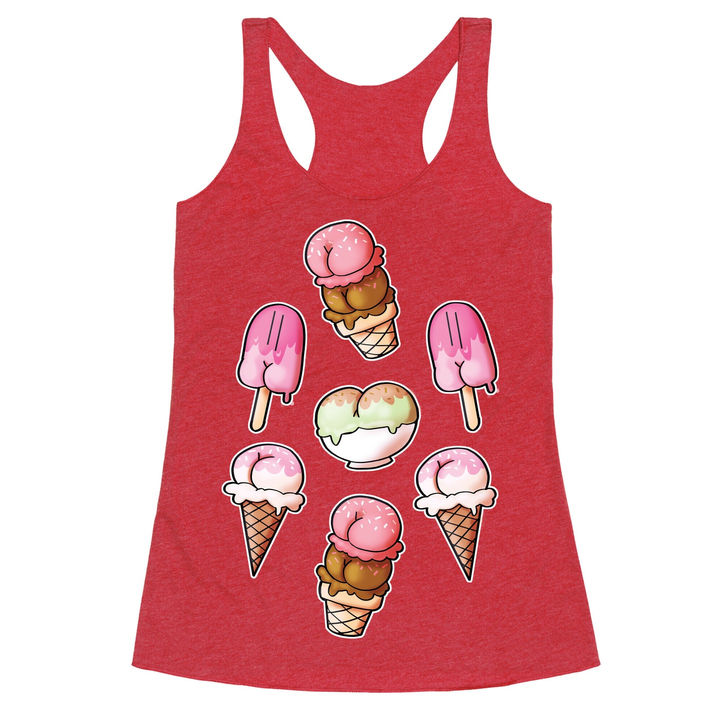 Ice Cream Butts Racerback Tank