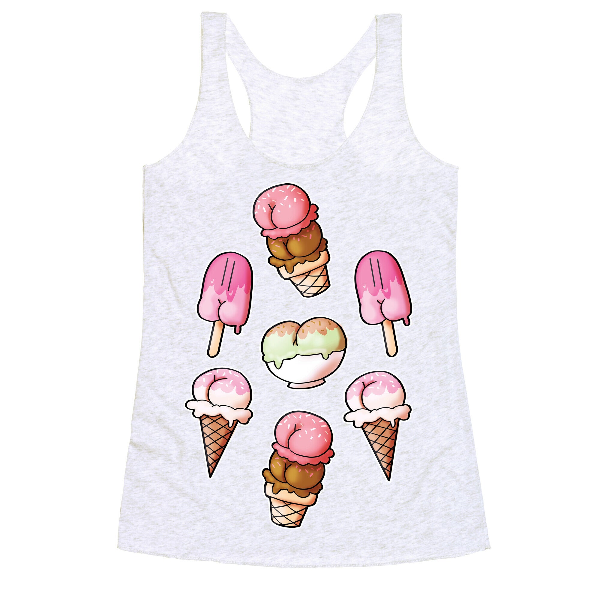 Ice Cream Butts Racerback Tank