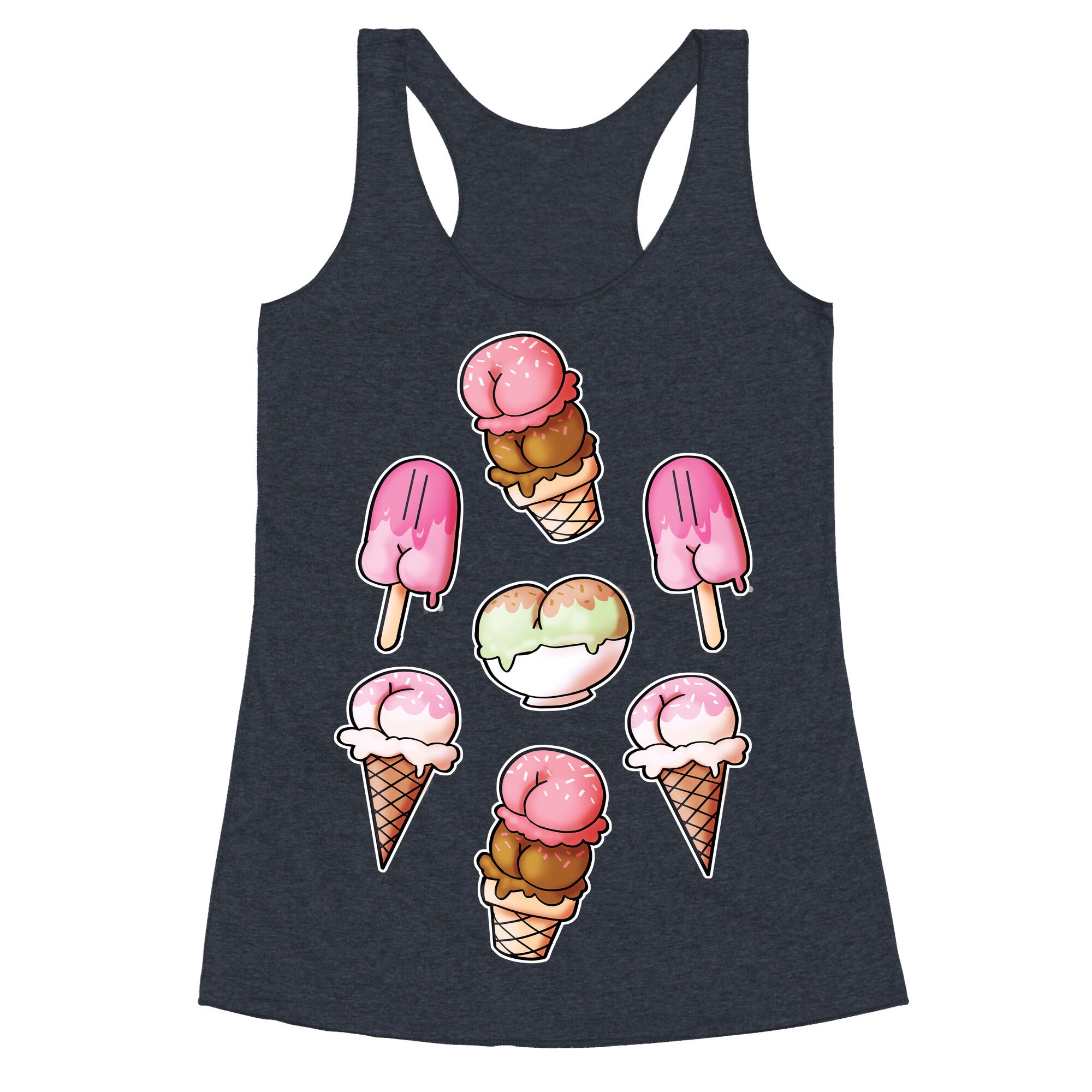 Ice Cream Butts Racerback Tank