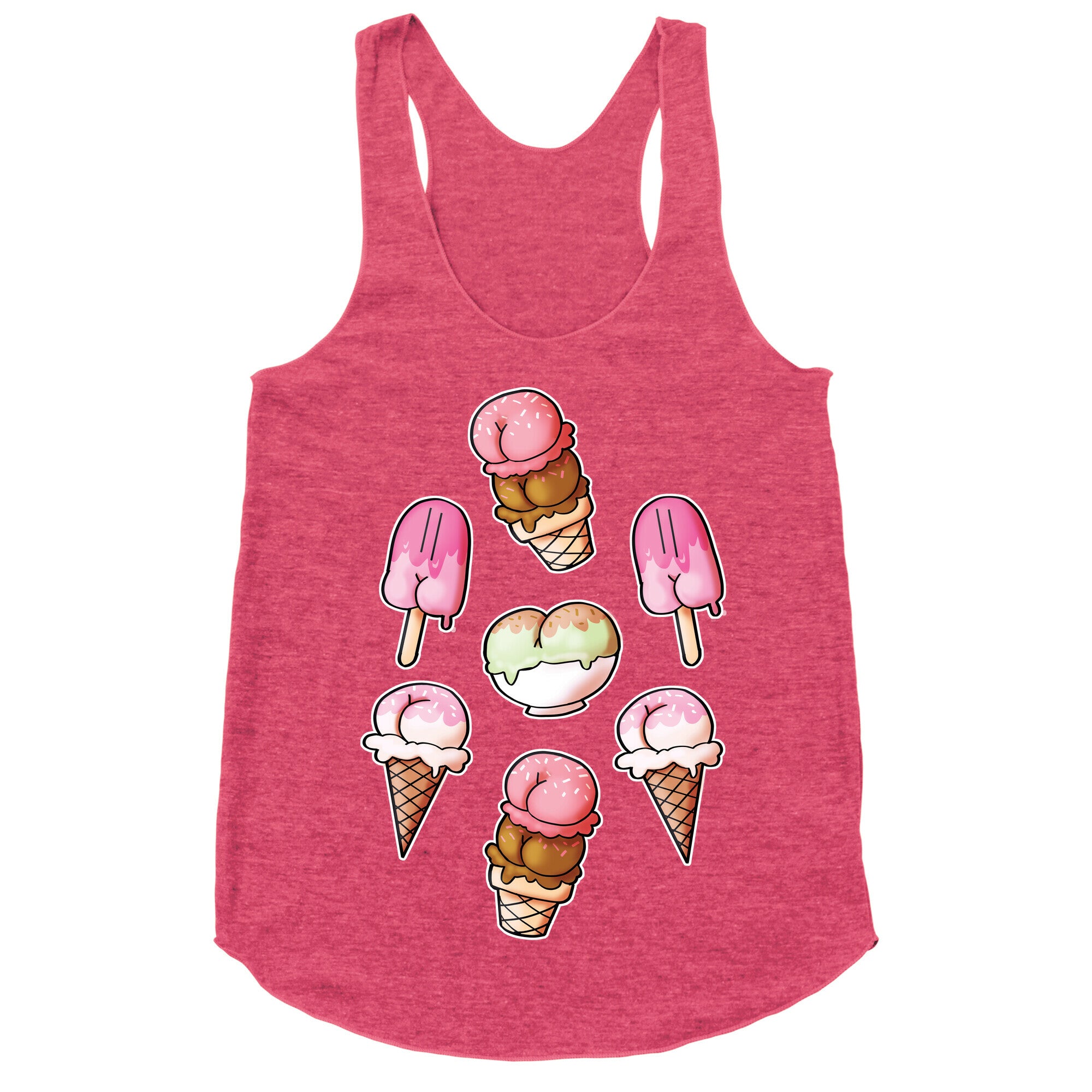 Ice Cream Butts Racerback Tank