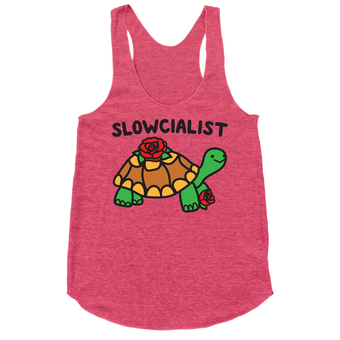 Slowcialist Turtle Racerback Tank