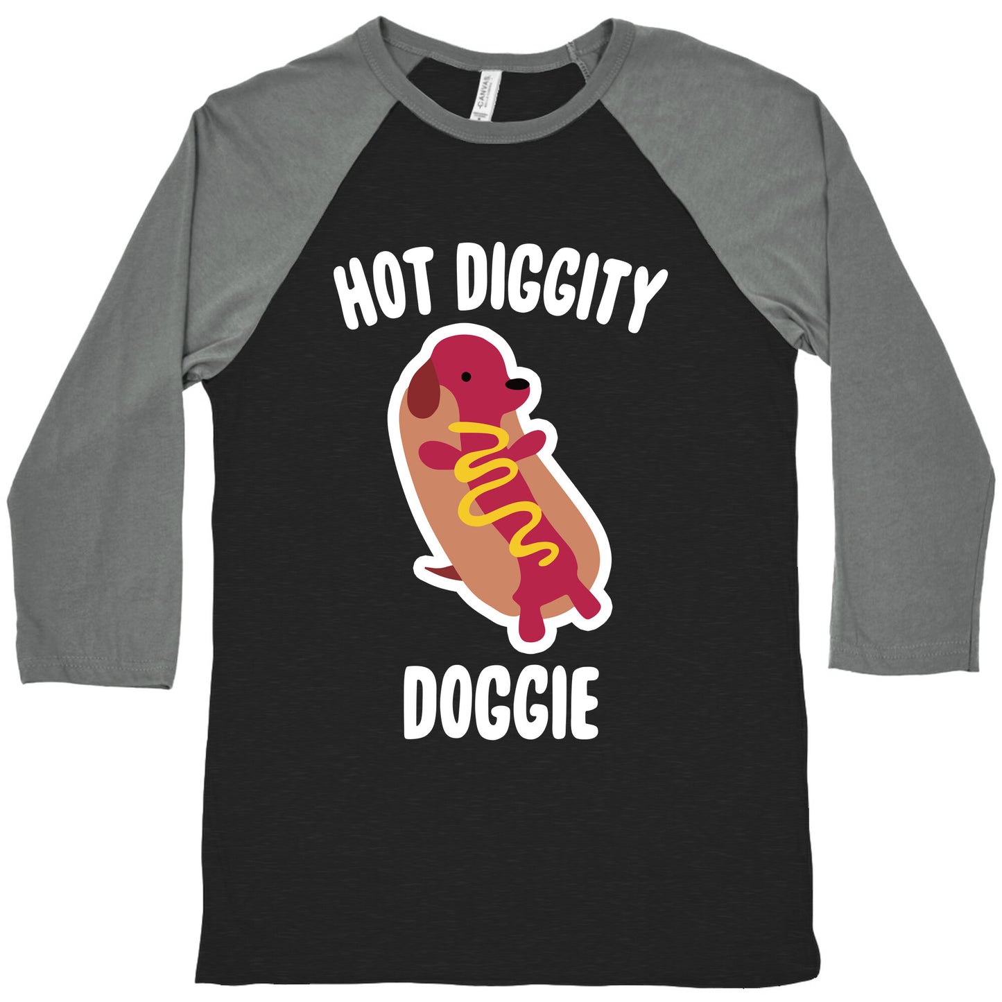 Hot Diggity Doggie Baseball Tee
