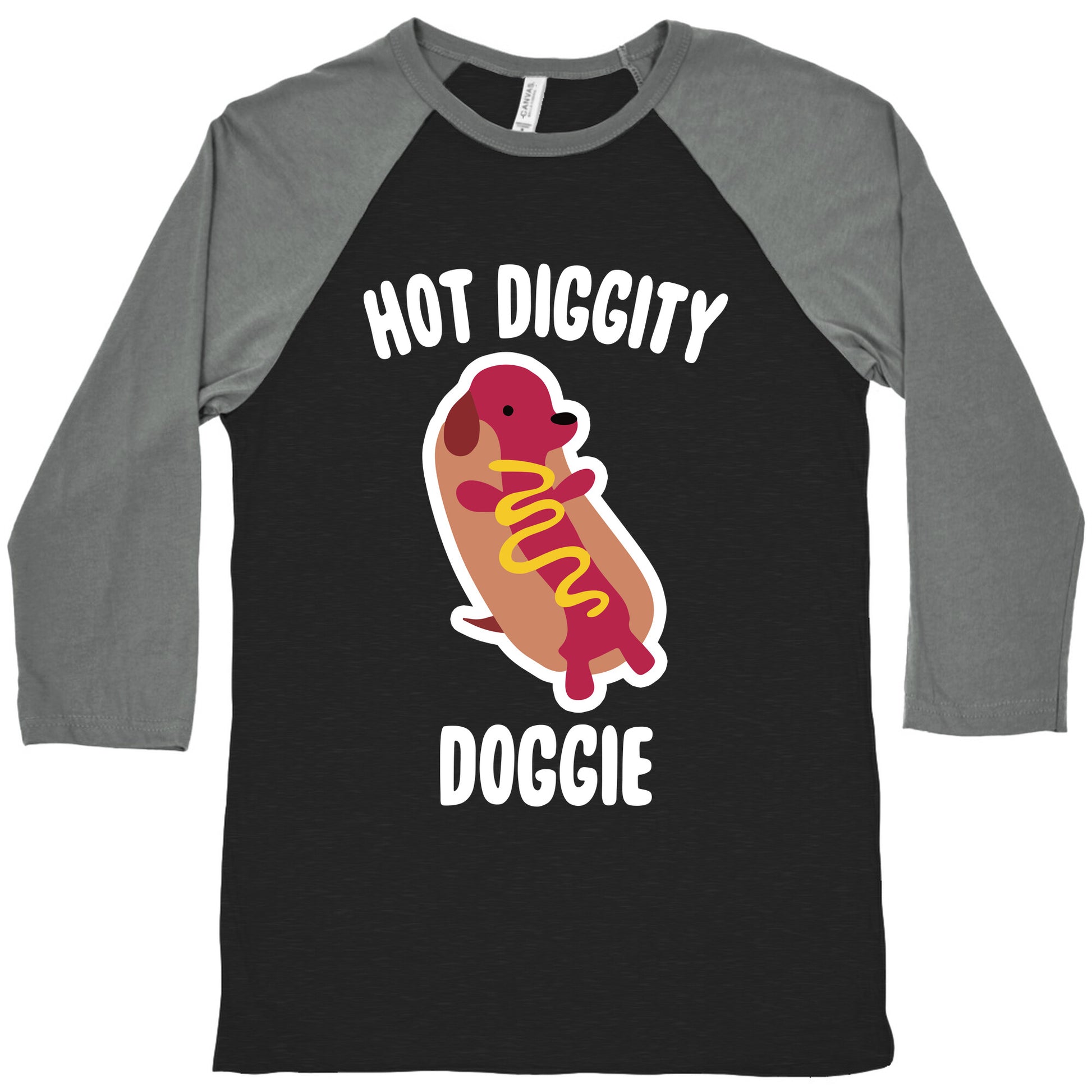 Hot Diggity Doggie Baseball Tee