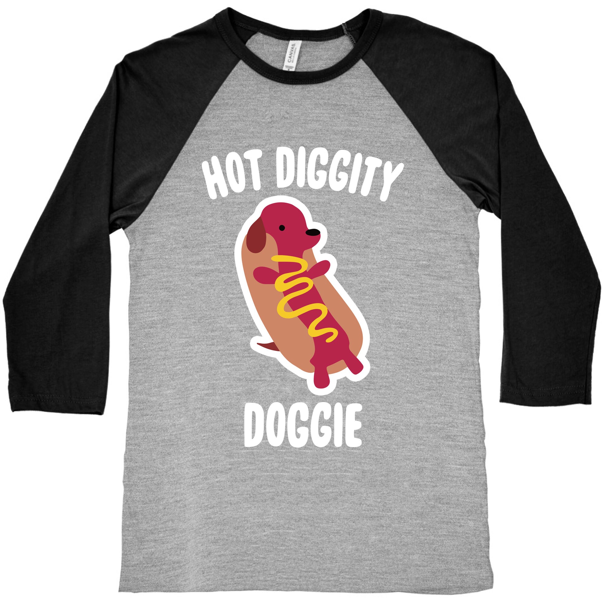 Hot Diggity Doggie Baseball Tee