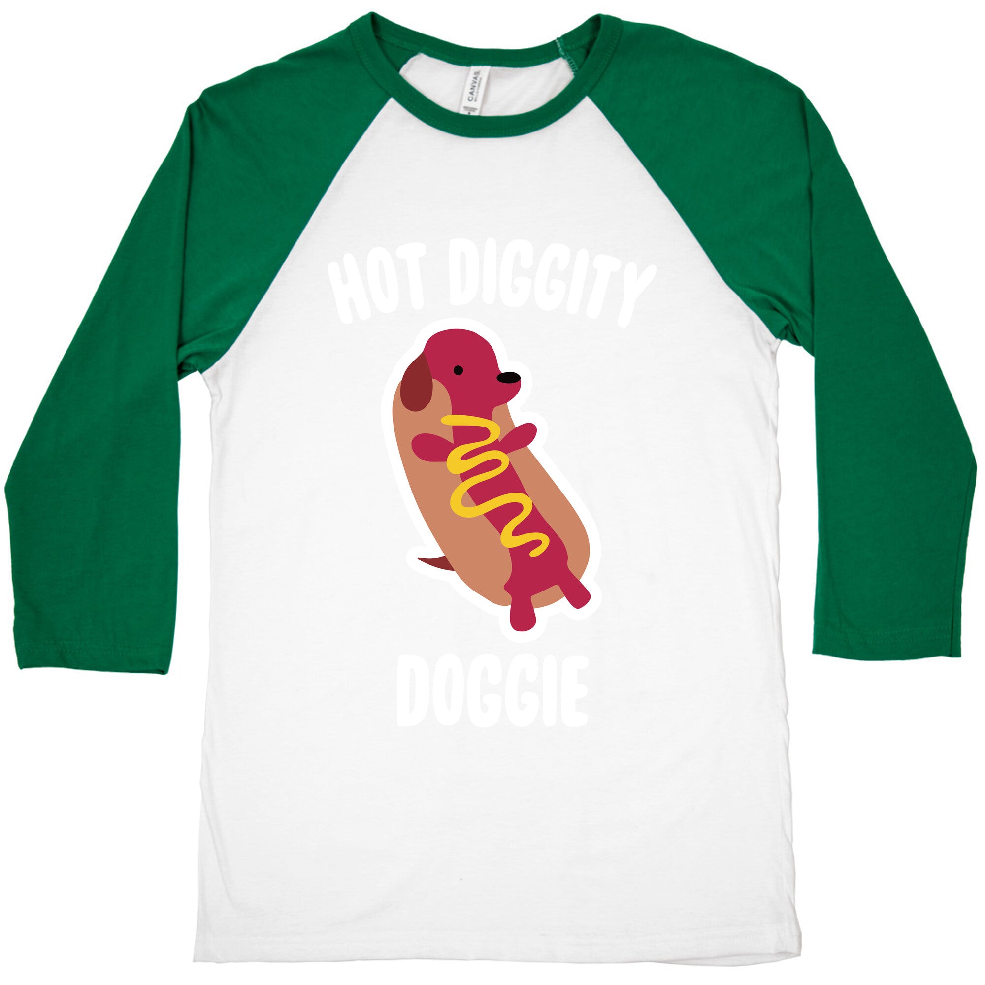 Hot Diggity Doggie Baseball Tee