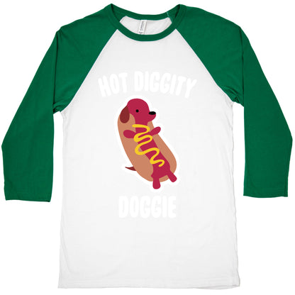 Hot Diggity Doggie Baseball Tee
