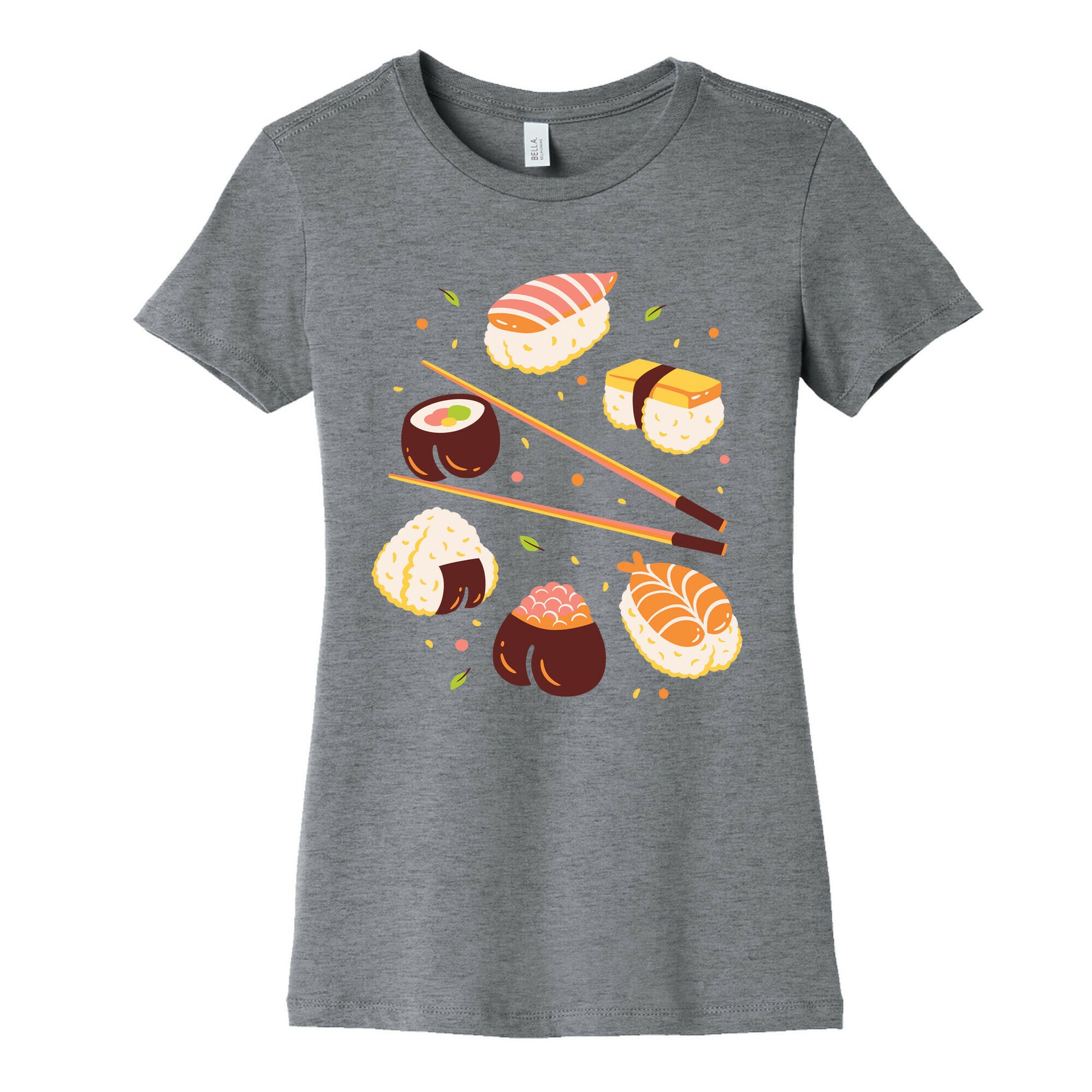 Subtle Sushi Booty Women's Cotton Tee