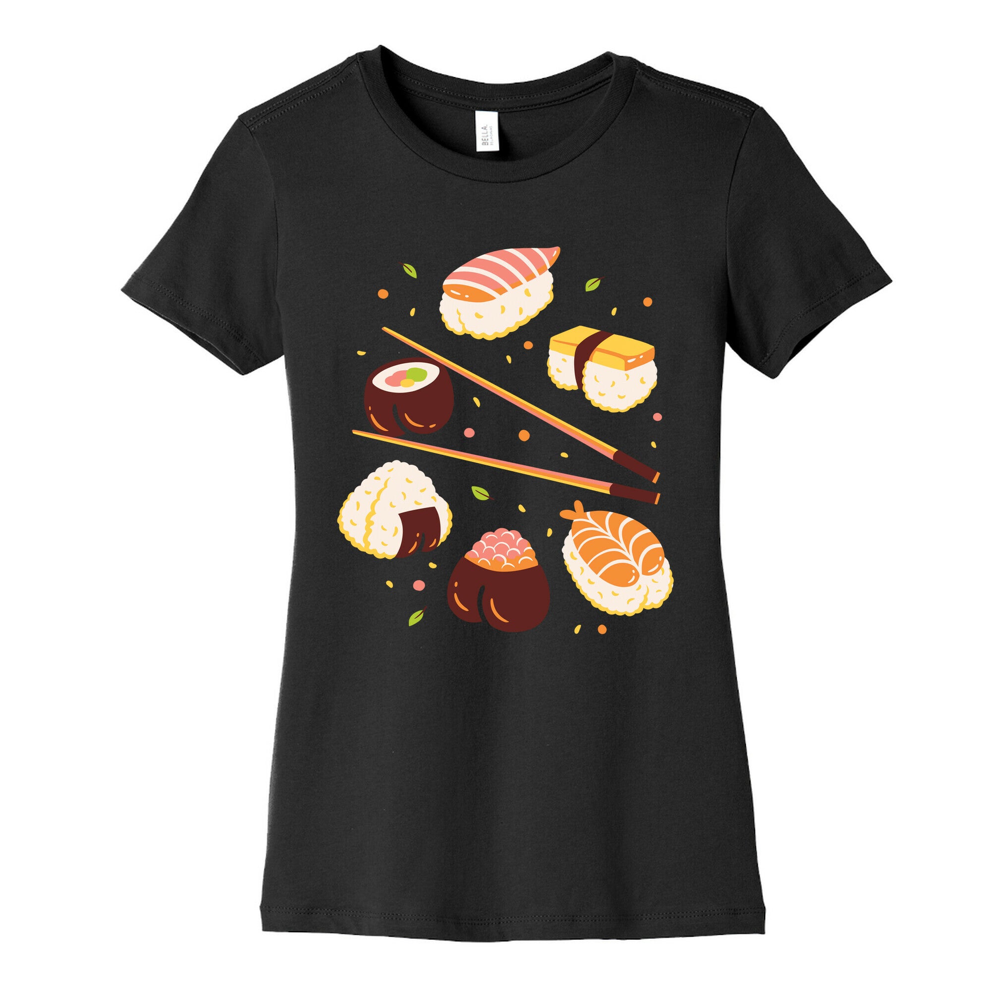 Subtle Sushi Booty Women's Cotton Tee