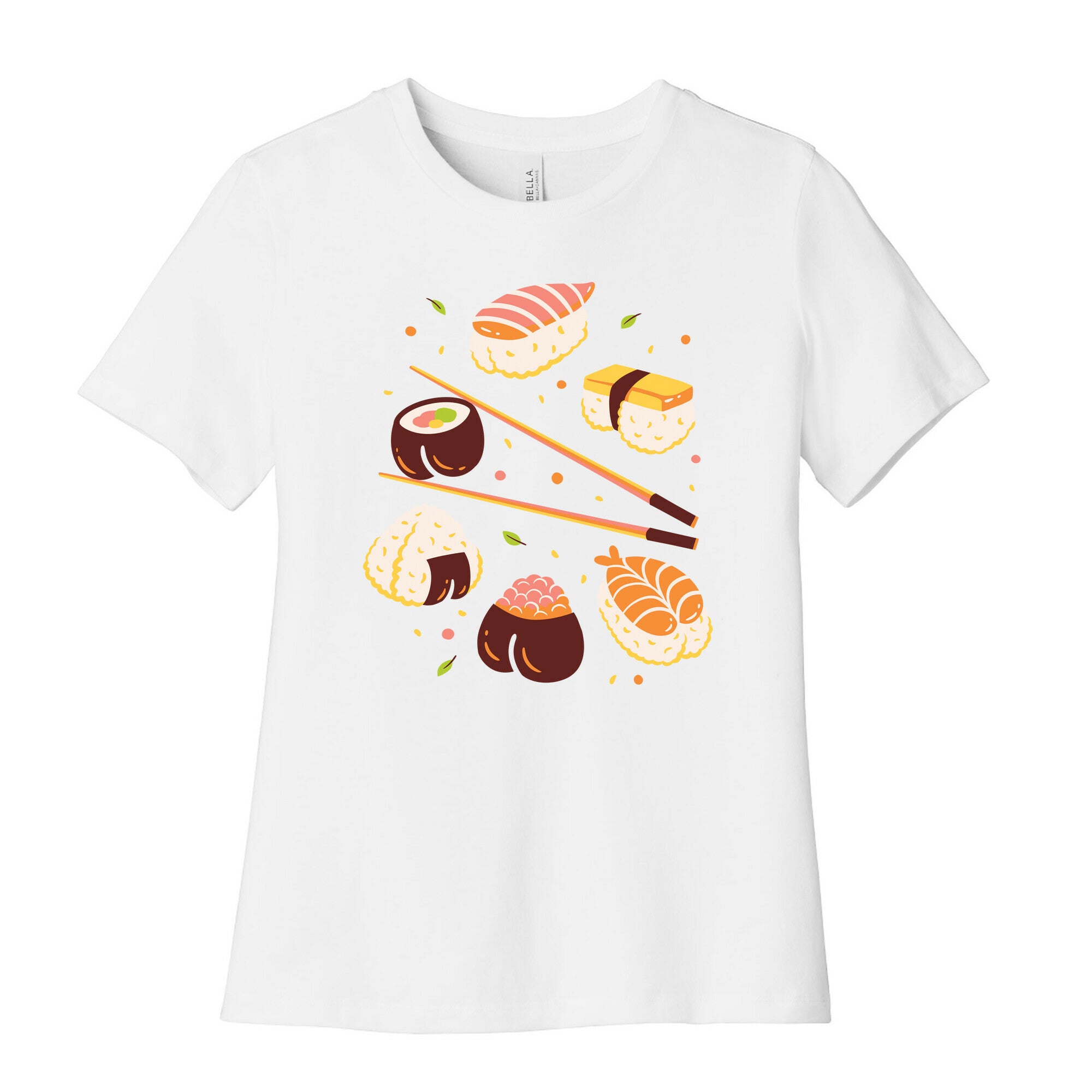 Subtle Sushi Booty Women's Cotton Tee